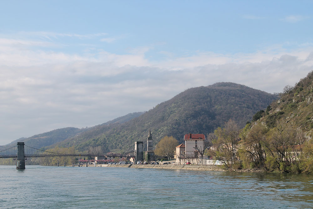Cruising gently along the Rhone